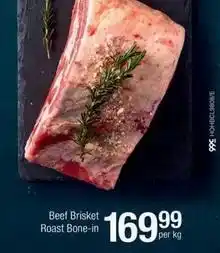 Checkers Beef brisket roast bone-in offer