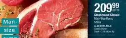 Checkers Man-size rump steak offer