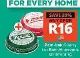 Checkers Zam-buk - cherry lip balm/antiseptic ointment offer