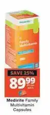 Checkers Family multivitamin capsules offer