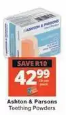 Checkers Teething powders offer