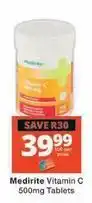 Checkers Vitamin c 500mg tablets offer