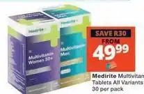Checkers Multivitamin tablets offer