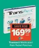 Checkers Medicated pain relief patches offer