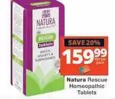 Checkers Natura - rescue tablets offer