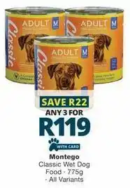 Checkers Classic wet dog food offer