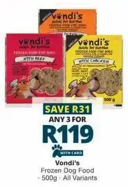 Checkers Frozen - dog food offer