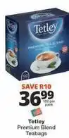 Checkers Tetley - premium blend teabags offer