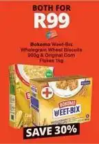 Checkers Bokomo - weet-bix wholegrain wheat biscuits & corn flakes offer