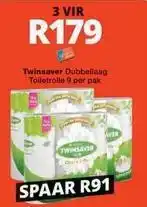 Checkers Twinsaver - dubbellaag toiletrolle offer