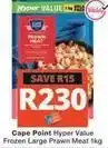 Checkers Cape point - frozen large prawn meat offer