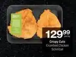 Checkers Crumbed chicken schnitzel offer