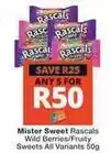 Checkers Mister sweet - rascals wild berries/fruity sweets offer