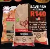 Checkers Butternut & onions & potatoes offer