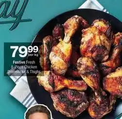 Checkers Festive fresh 8-piece chicken drumsticks & thighs offer