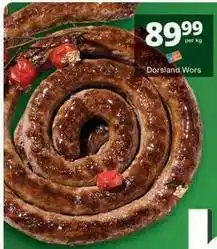 Checkers Dorsland wors offer