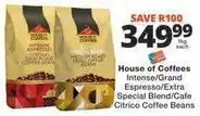 Checkers Intense/grand espresso/extra special blend/cafe citrico coffee beans offer