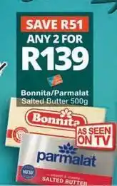 Checkers Bonnita - salted butter offer