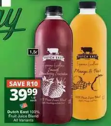Checkers 100% fruit juice blend offer