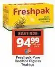 Checkers Freshpak - pure rooibos tagless teabags offer
