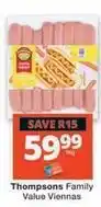 Checkers Value viennas offer