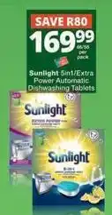 Checkers Sunlight - 5in1/extra power automatic dishwashing tablets offer