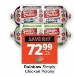 Checkers Rainbow - chicken polony offer