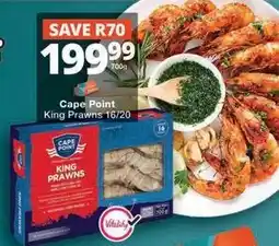 Checkers Cape point - king prawns 16/20 offer
