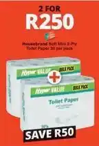 Checkers Mini - soft 2-ply toilet paper 30 per pack offer