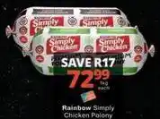 Checkers Rainbow - chicken polony offer