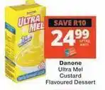 Checkers Danone - ultra mel custard flavoured dessert offer