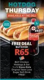 Checkers Coca cola - chicken hotdogs & coca-cola offer