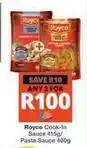 Checkers Royco - cook-in sauce / pasta sauce offer