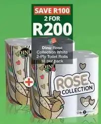 Checkers Dinu - collection white 2-ply toilet rolls offer