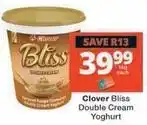 Checkers Clover - bliss double cream yoghurt offer