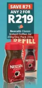 Checkers Nescafé - instant coffee jar offer
