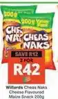 Checkers Willards - cheas naks cheese flavoured maize snack offer