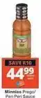 Checkers Minnies - prego/ peri peri sauce offer