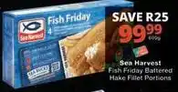 Checkers Sea harvest - fish friday battered hake fillet portions offer