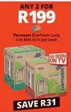 Checkers Parmalat - everfresh long life milk 6x1l offer