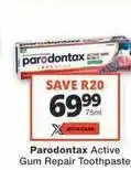Checkers Active gum repair toothpaste offer