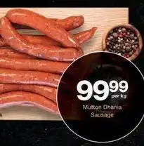 Checkers Mutton dhania sausage offer