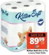 Checkers Mini - 2-ply luxury toilet rolls offer