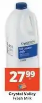 Checkers Crystal valley - fresh milk offer