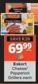 Checkers Eskort - cheese/pepperoni grillers offer