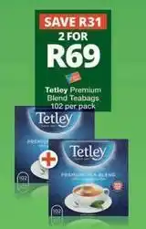 Checkers Tetley - premium blend teabags offer