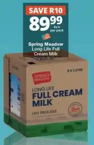 Checkers Long life full cream milk offer