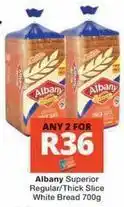 Checkers Albany - superior regular/thick slice white bread 700g offer