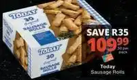 Checkers Today - original sausage rolls offer