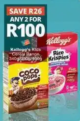 Checkers Kellogg's - kids cereal range offer